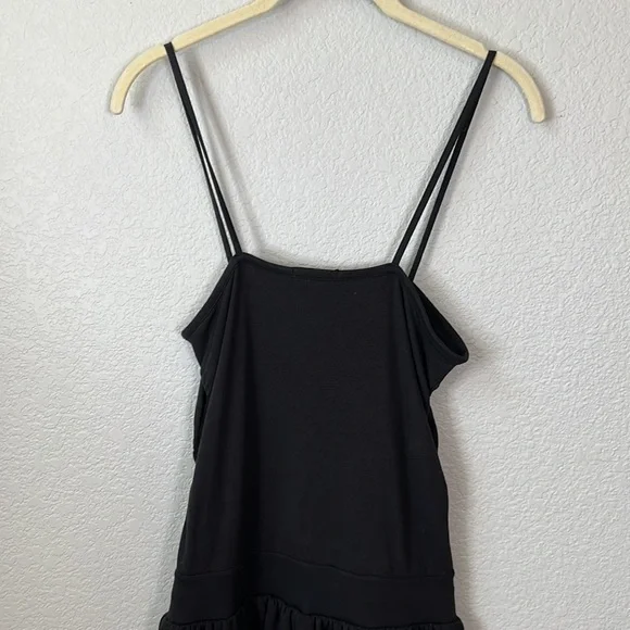 ATM Anthony Thomas Melillo Ruched Cotton Blend Jogger Jumpsuit In Black Size S - Picture 5 of 10